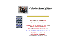 Desktop Screenshot of columbiaschoolofmusic.com